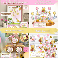 Pink Winnie Baby Shower Decorations Kit