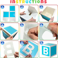 Colorful Birthday Party Decorations Boxes.