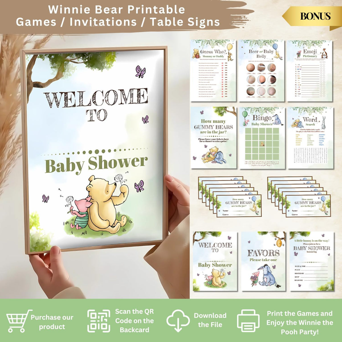 Winnie the Pooh Baby Shower Decorations