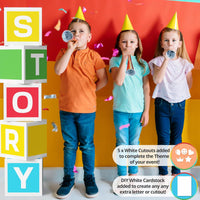 Colorful Birthday Party Decorations Boxes.