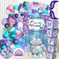 Little Mermaid Birthday Decorations Kit