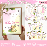 Pink Winnie Baby Shower Decorations Kit