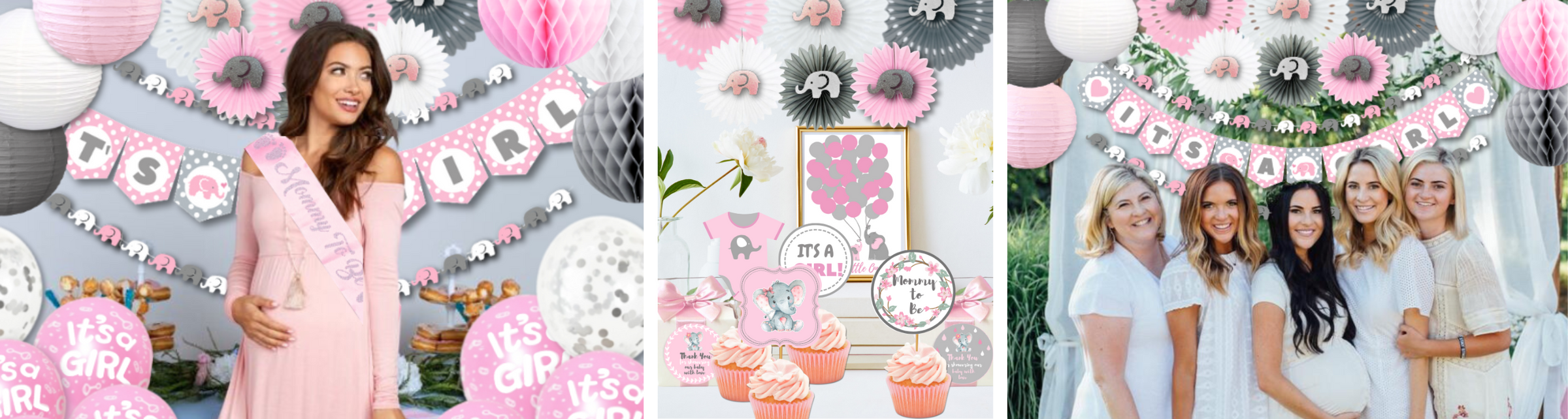 How to Plan an Elephant Girl Baby Shower Using Our Set - Step by Step