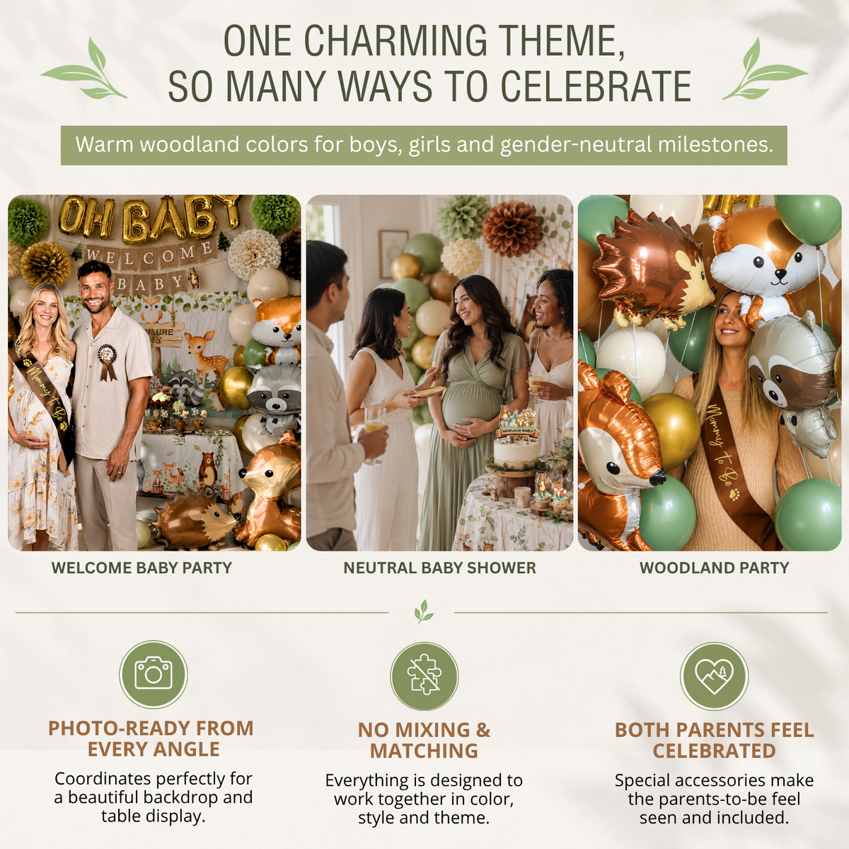 Woodland Animal Baby Shower Decorations