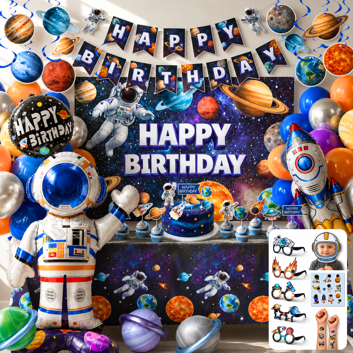 Space Birthday Decorations, Outer Space Party Decorations