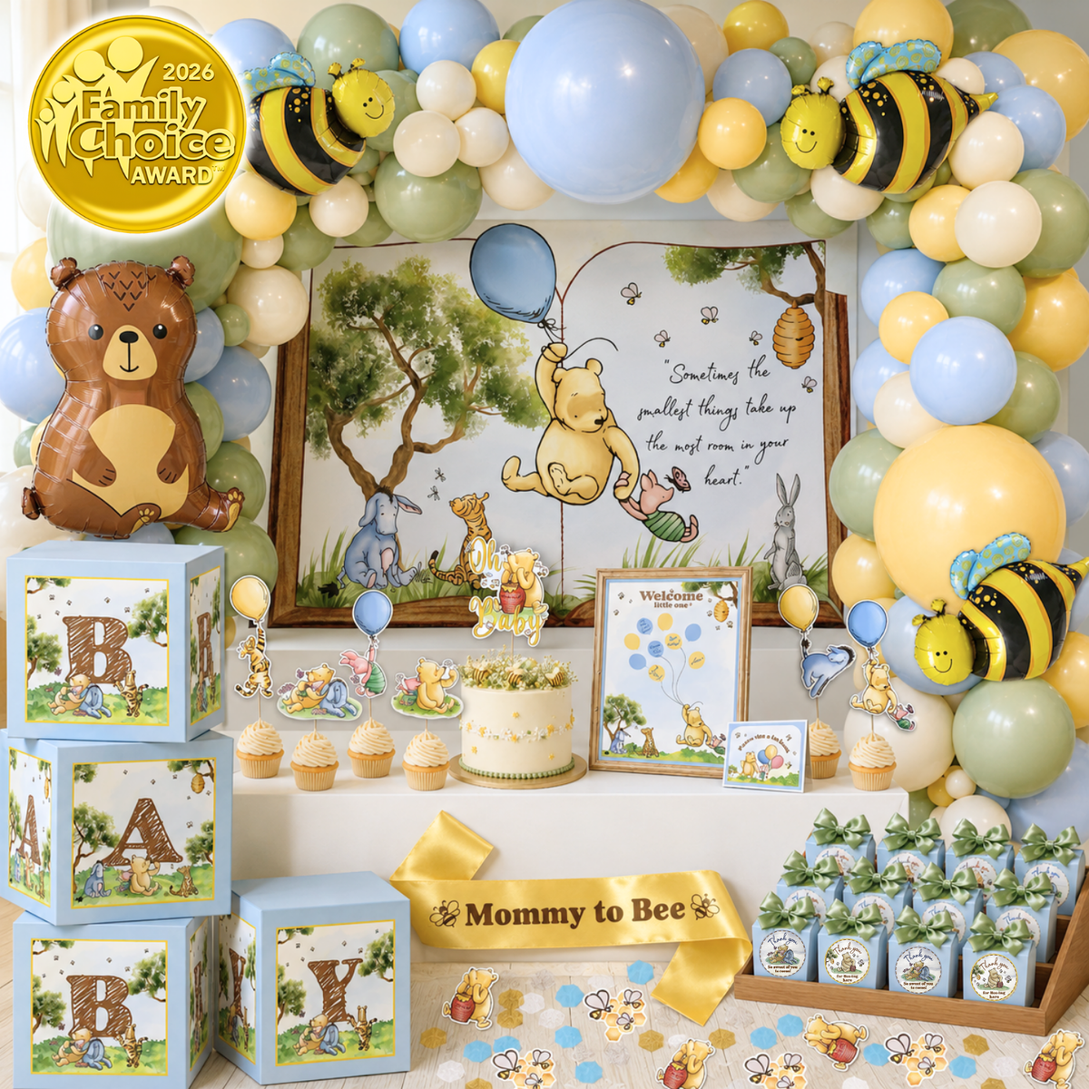Winnie the Pooh Baby Shower Decorations Kit