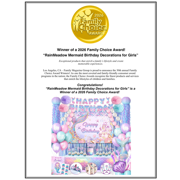 RainMeadow Premium Mermaid Birthday Decorations for Girls – All-in-One Complete Little Mermaid Party Kit – Decoracion De Sirena Para Cumpleaños