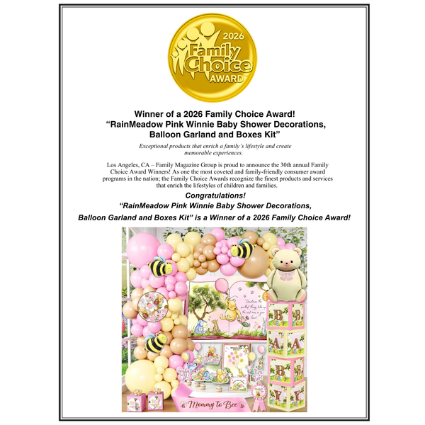 Pink Winnie Baby Shower Decorations Kit