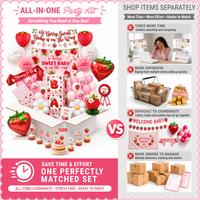 Berry Sweet Baby Shower Decorations, Strawberry Theme Set