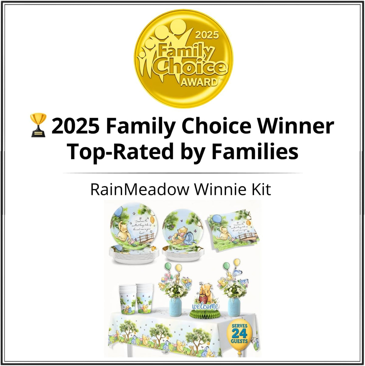 Winnie the Pooh Baby Shower Decorations Set