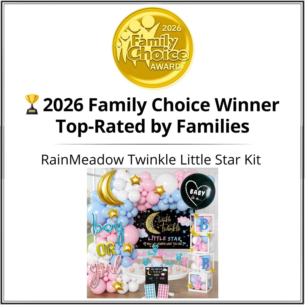 Twinkle Twinkle Little Star Gender Reveal Decorations