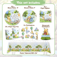 Winnie the Pooh Baby Shower Decorations Set