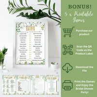 Bridal Shower Decorations Olive Sage Green