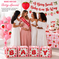 Berry Sweet Baby Shower Decorations, Strawberry Theme Set