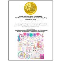 Unicorn Birthday Decorations Set for Girls