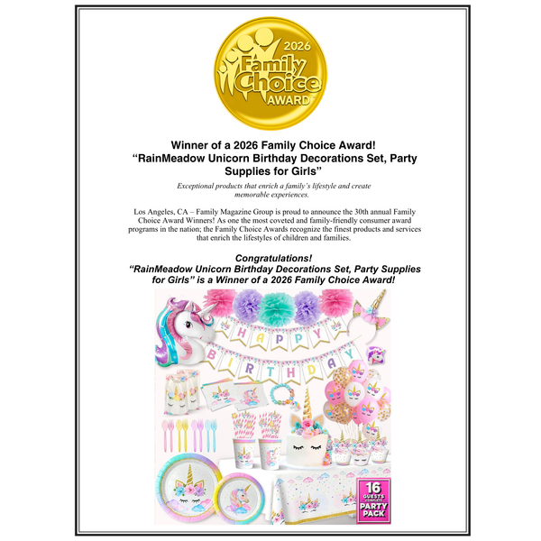 Unicorn Birthday Decorations Set for Girls