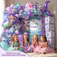 Little Mermaid Birthday Decorations Kit