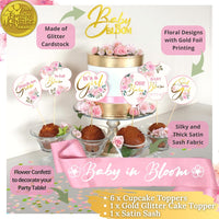 338 PC Baby in Bloom Baby Shower Decorations for Girl.