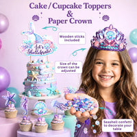 Little Mermaid Birthday Decorations Kit