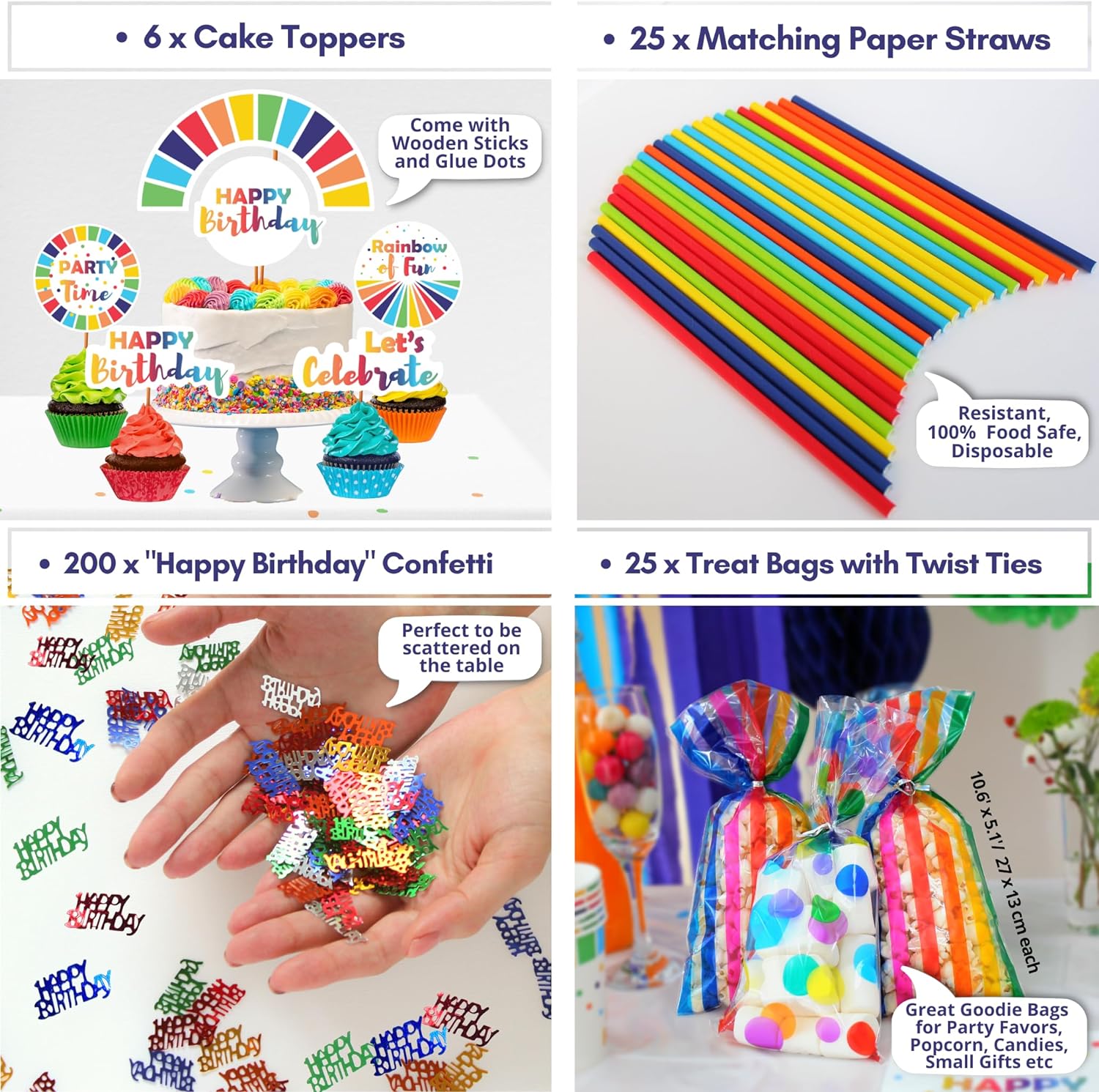 Rainbow Birthday Party Ideas - A Pretty Celebration