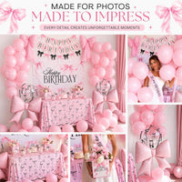 Pink Bow Birthday Decorations