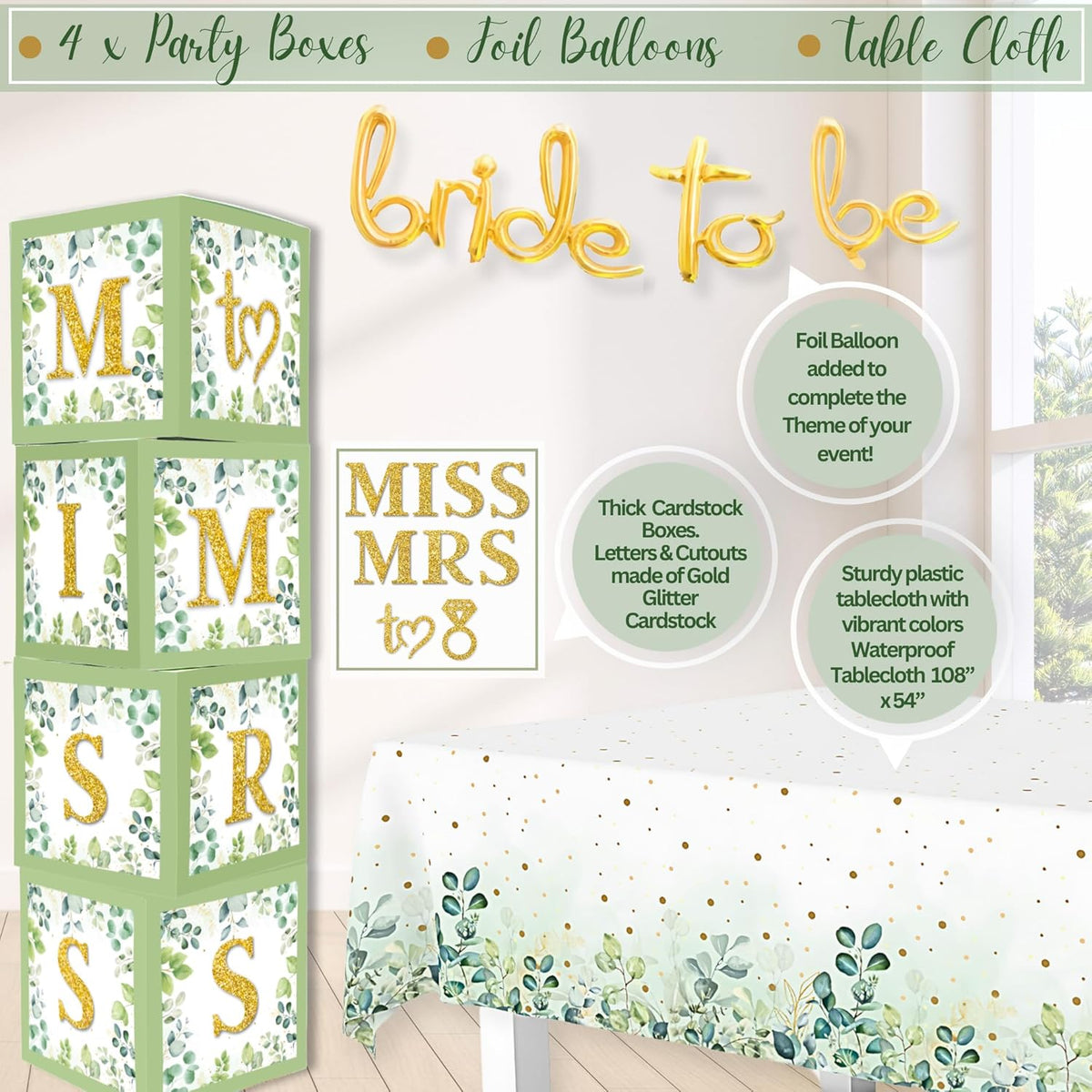 Bridal Shower Decorations Olive Sage Green