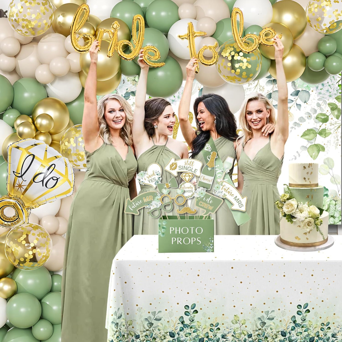 Bridal Shower Decorations Olive Sage Green