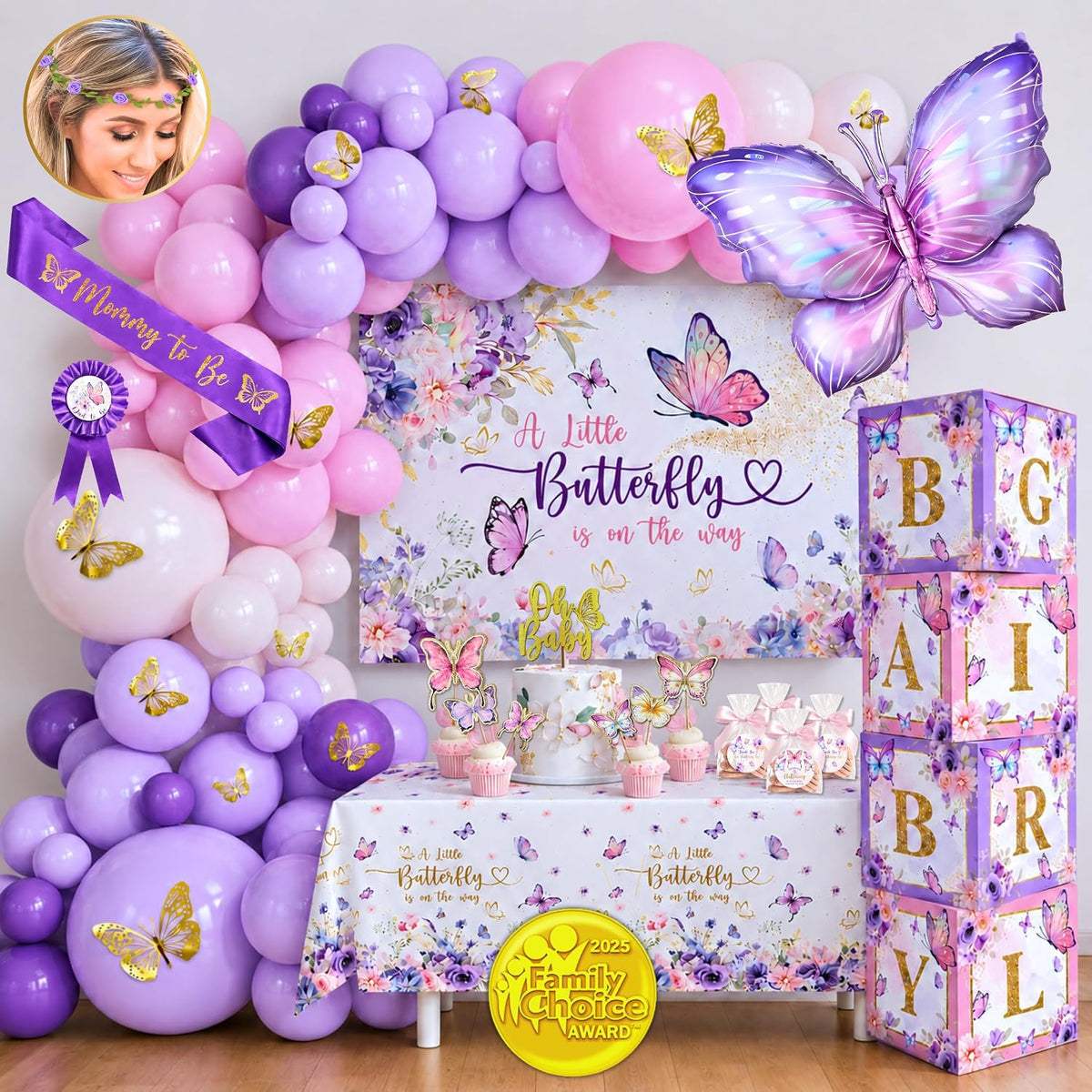 Butterfly Baby Shower Decorations for Girl