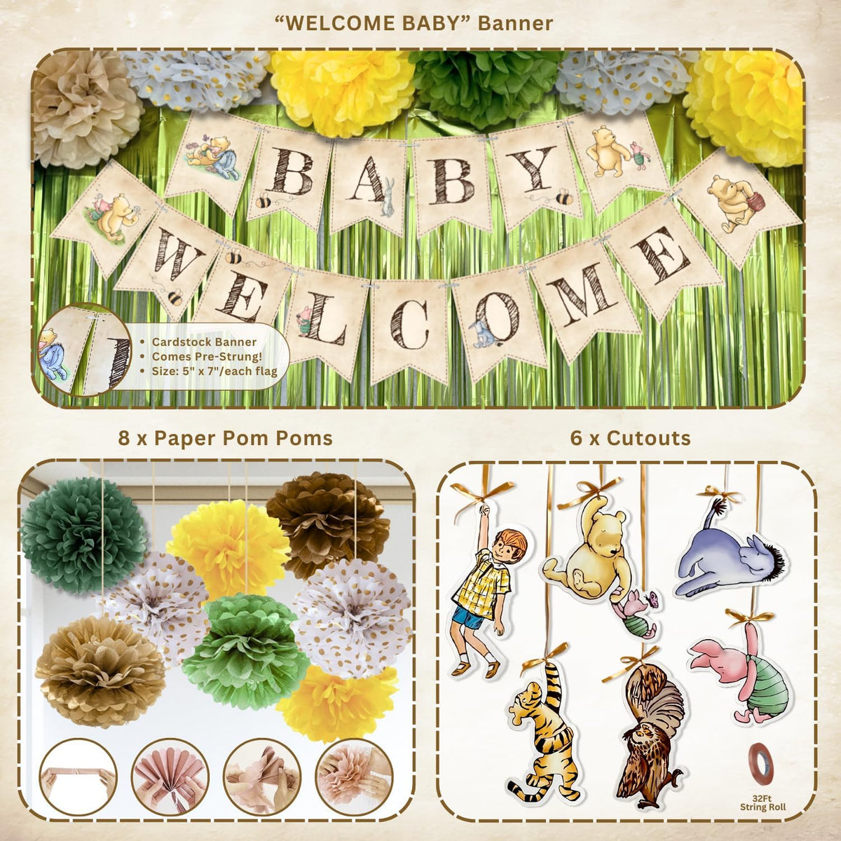 Winnie the Pooh Baby Shower Decorations