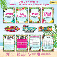 Luau Party Decorations Set – Hawaiian Birthday Party Decor