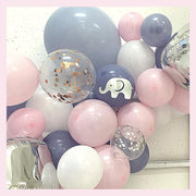 165 pc Baby Shower Decorations for Girl | Pink Elephant Theme.