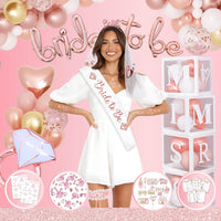 NEW Rose Gold Bridal Shower Decorations