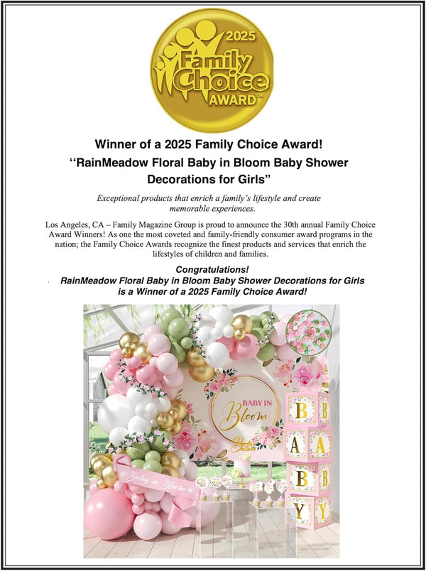 338 PC Baby in Bloom Baby Shower Decorations for Girl.