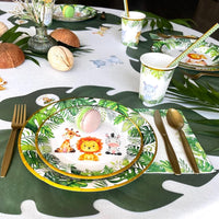 Jungle Safari Baby Shower Party Supplies | Disposable Tableware | Serves 24.