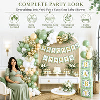 Sage Green Baby Shower Decorations, Gender Neutral