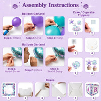 Little Mermaid Birthday Decorations Kit