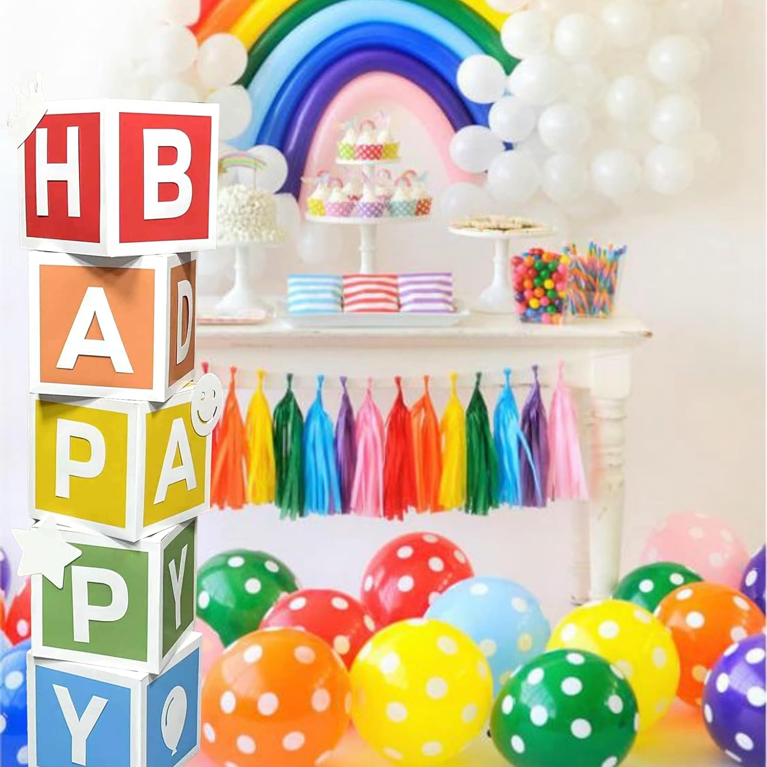 Colorful Birthday Party Decorations Boxes. – Rain Meadow