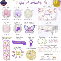 Butterfly Baby Shower Decorations for Girl