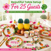 Luau Birthday Party Decorations Set for 25 guests