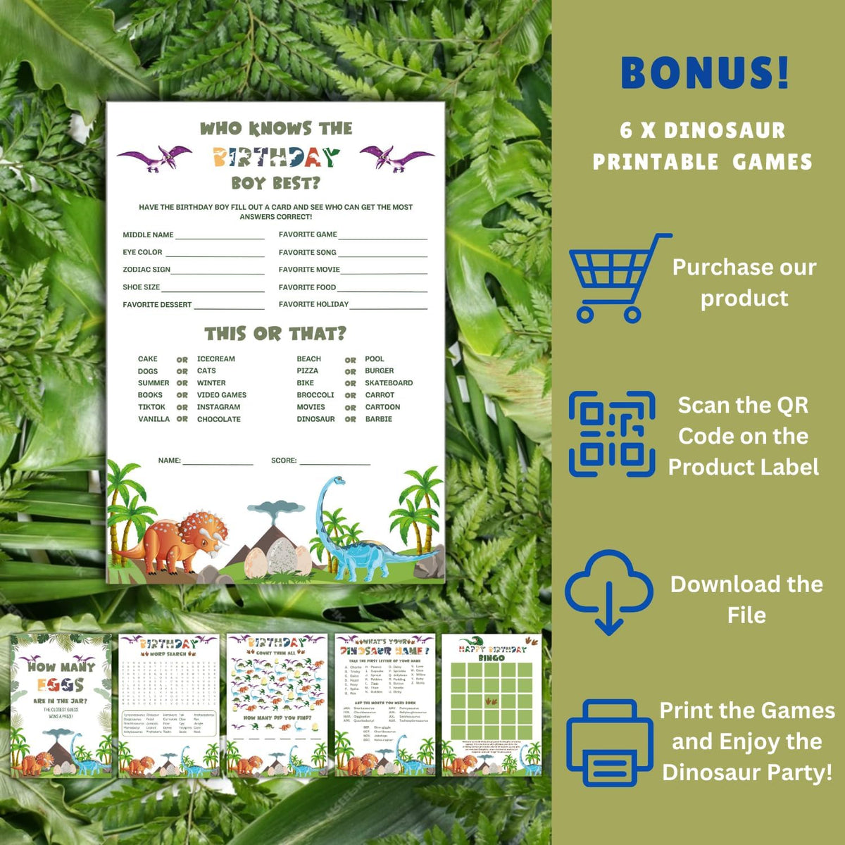 Dinosaur Birthday Decorations