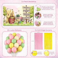 Pink Winnie Baby Shower Decorations