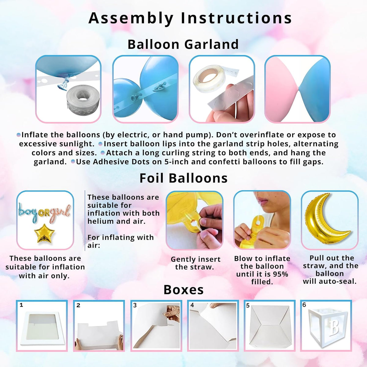 191 PC Premium Twinkle Twinkle Little Star Gender Reveal Decorations