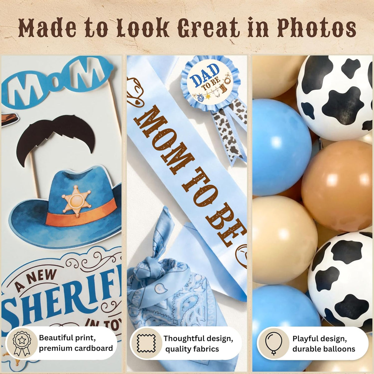 Cowboy Baby Shower Decorations for Boy