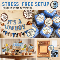 Cowboy Baby Shower Decorations for Boy