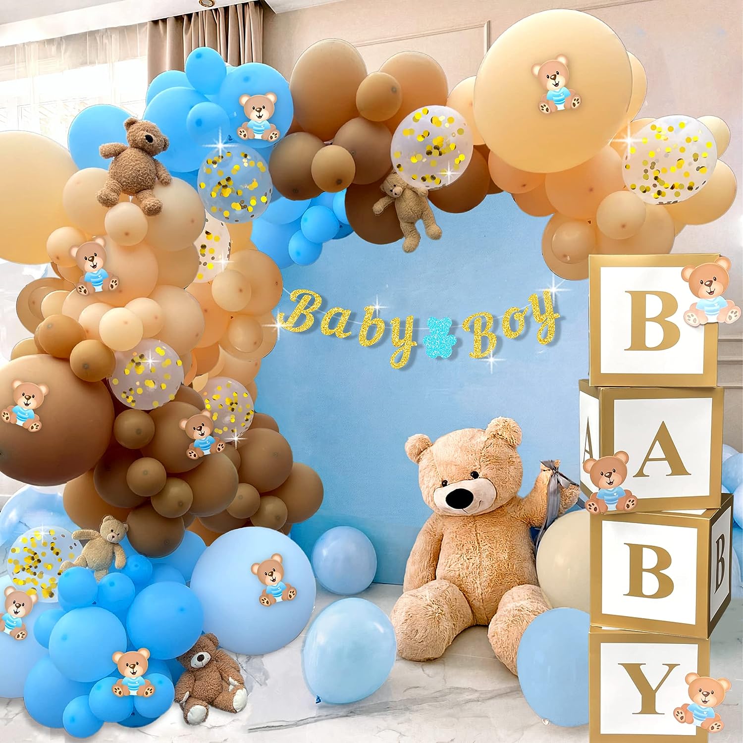Bear Themed 1st Birthday Party Decorations for Girls Bear Themed Birthday  Balloon Garland Kit Brown with Bear Happy Birthday Banner, Cake Topper,  Pink Bear Foil Balloon for Birthday Party Decoration 