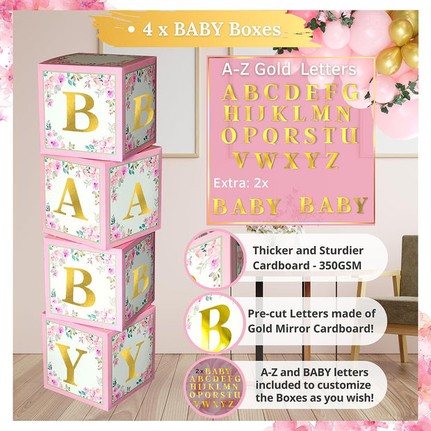 338 PC Baby in Bloom Baby Shower Decorations for Girl.