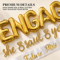 Engagement Party Decorations , Gold and White Bridal Decorations