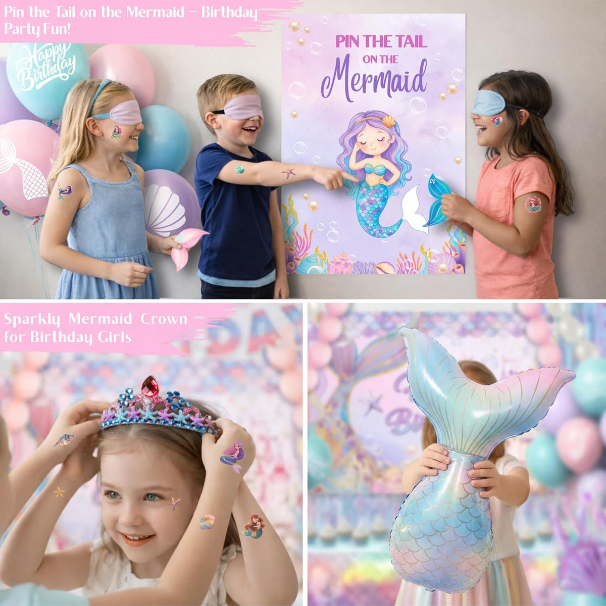 Mermaid Birthday Decorations for Girls