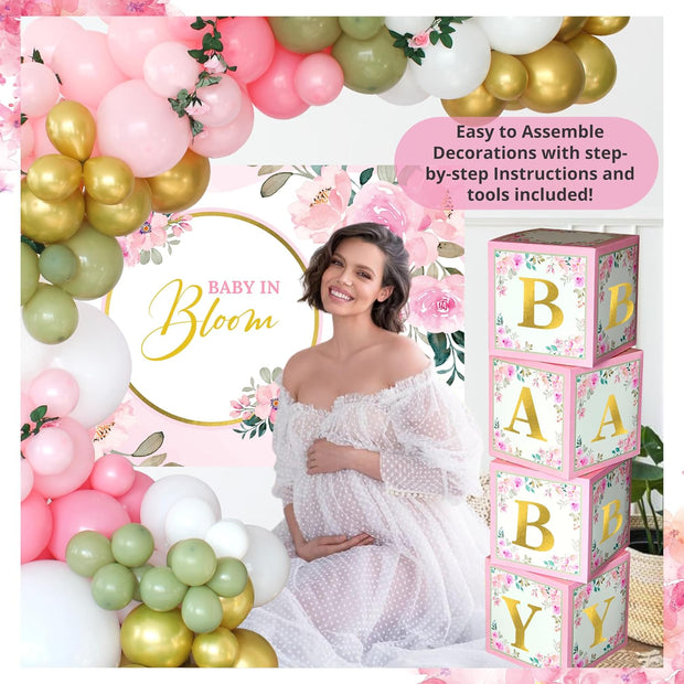 338 PC Baby in Bloom Baby Shower Decorations for Girl.