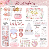 NEW Rose Gold Bridal Shower Decorations